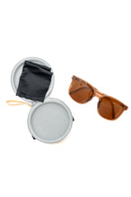 Load image into Gallery viewer, Collapsible Girlfriend Sunnies & Case in Champagne