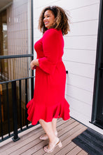 Load image into Gallery viewer, Cloudy Skies Dress in Crimson