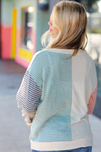 Load image into Gallery viewer, Feeling Casual Rust &amp; Olive Two-Tone Knit Color Block Top