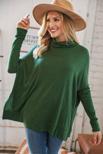 Load image into Gallery viewer, Hunter Green Cashmere Feel Turtleneck Sweater
