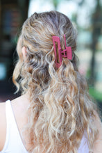 Load image into Gallery viewer, Burgundy Classic Big Hair Claw