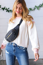 Load image into Gallery viewer, Black Quilted Convertable Belt Sling Bag