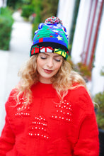 Load image into Gallery viewer, Dinosaur and Presents Pom-Pom Beanie