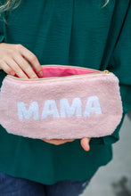 Load image into Gallery viewer, Blush &quot;Mama&quot; Sherpa Zipper Bag