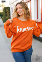 Load image into Gallery viewer, Game Day Orange &quot;Tennessee&quot; Embroidery Pop Up Sweater
