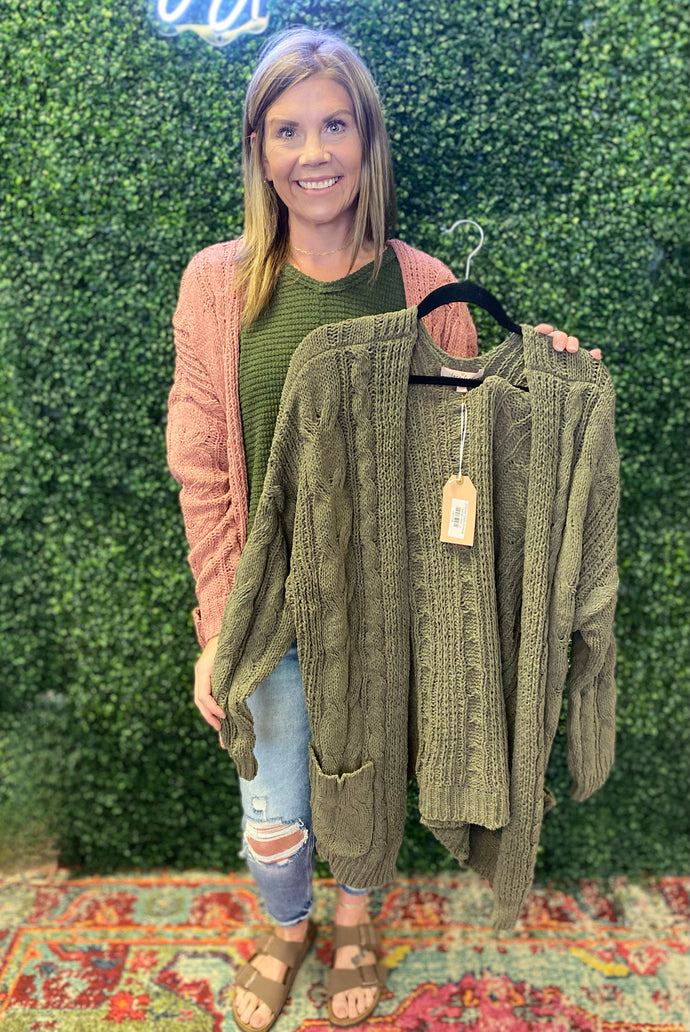 Chunky Cable Kimono