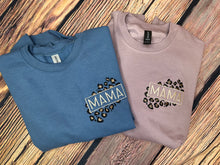 Load image into Gallery viewer, Mama Leopard Pocket Embroidered Tees and Sweats - OPEN NOW