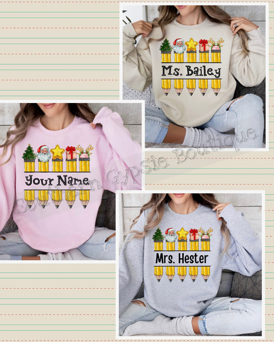 Christmas Teacher Sweatshirt- OPEN NOW