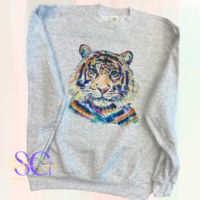 Watercolor Tiger Sweatshirt