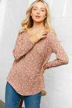 Load image into Gallery viewer, Floral Cross Stitch Thermal Pullover