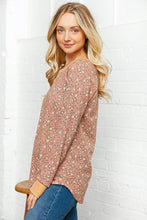 Load image into Gallery viewer, Floral Cross Stitch Thermal Pullover