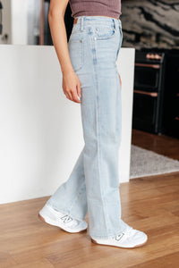 Brooke High Rise Control Top Vintage Wash Straight Jeans