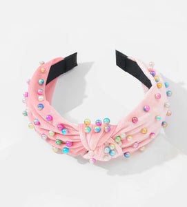 Colorful Pearl Headband