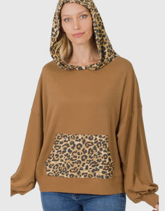 Reverse Leopard Hoodie