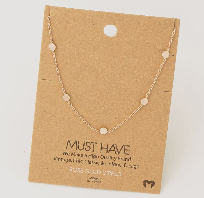 Circle Disc Necklace