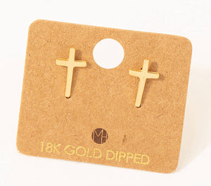 Mini Cross Studs