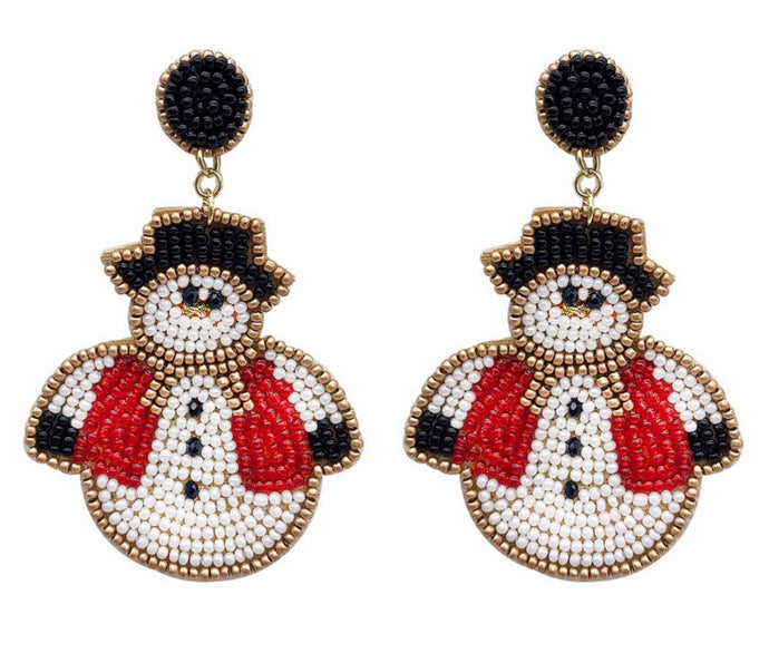 Snowman Seed Beads