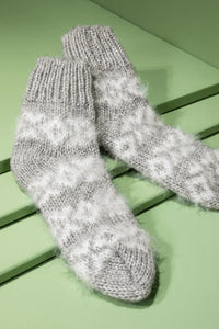 Fuzzy Nordic Socks