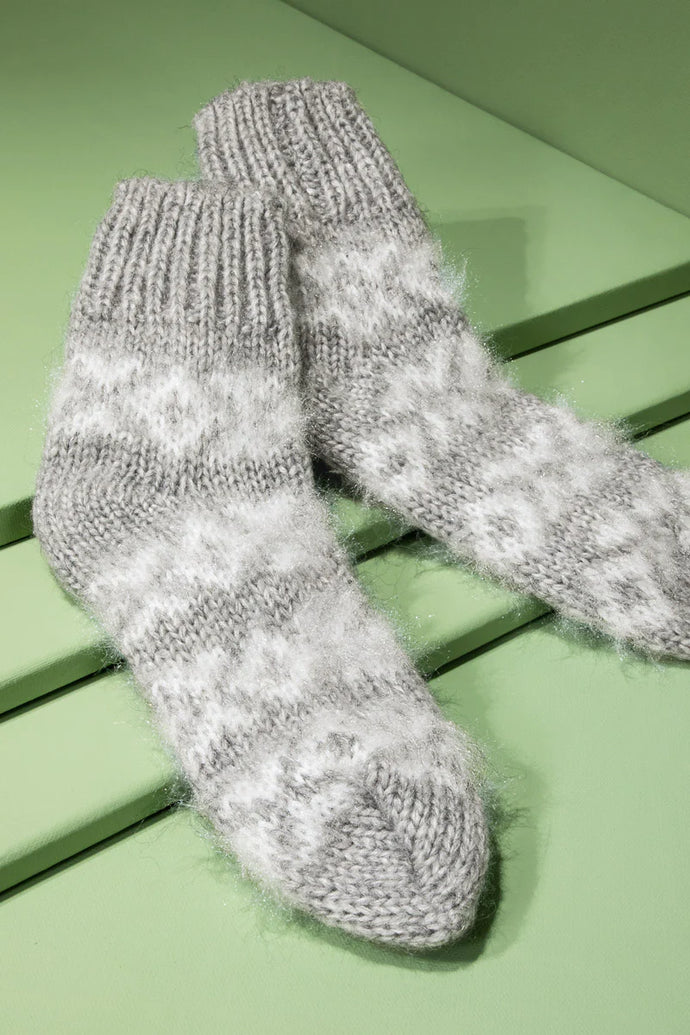 Fuzzy Nordic Socks