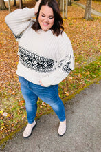 Load image into Gallery viewer, Ready For Anything Taupe &amp; Black Tassel Aztec Sweater