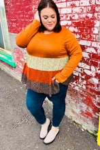 Load image into Gallery viewer, Give You Joy Rust/Taupe Leopard Print Tiered Babydoll Top
