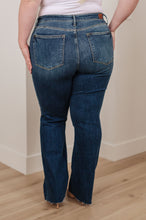 Load image into Gallery viewer, Josephine Mid Rise Raw Hem Bootcut Jeans