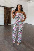 Load image into Gallery viewer, Life of the Party Floral Jumpsuit in Green