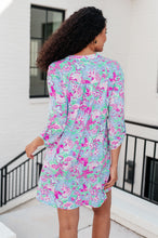 Load image into Gallery viewer, Lizzy Dress in Purple and Pink Floral