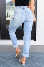 Load image into Gallery viewer, Sam Mid Rise Star Pocket Boyfriend Jeans