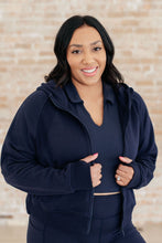 Load image into Gallery viewer, Sun or Shade Zip Up Jacket in Navy