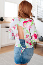 Load image into Gallery viewer, Thinking On It Open Back Floral Top