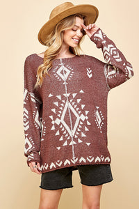 Aztec Knit Sweater
