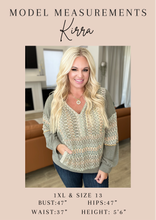 Load image into Gallery viewer, Melange Baby Waffle Long Sleeve Top in Kelly Green