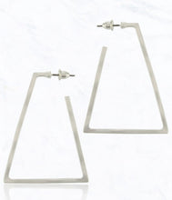 Load image into Gallery viewer, Open Triangle Earrings
