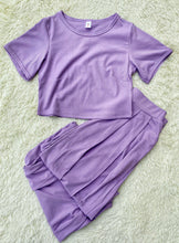 Load image into Gallery viewer, Ribbed Crop Lounge Set- OPEN NOW