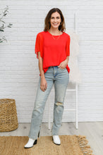 Load image into Gallery viewer, Best Of My Love Short Sleeve Blouse In Red