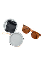 Load image into Gallery viewer, Collapsible Girlfriend Sunnies &amp; Case in Champagne