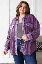 Load image into Gallery viewer, Chaos of Sequins Shacket in Purple