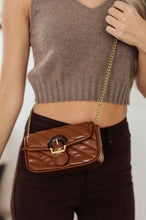 Load image into Gallery viewer, Classic Beauty Quilted Clutch in Brown