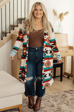 Load image into Gallery viewer, Desert Winter Aztec Print Long Cardigan