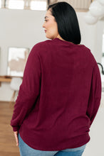 Load image into Gallery viewer, Drive Downtown Dolman Sleeve Top in Wine