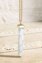 Load image into Gallery viewer, Stone Bar Necklace