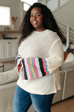 Load image into Gallery viewer, End of the Story Striped Sleeve Sweater