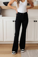 Load image into Gallery viewer, Etta High Rise Control Top Flare Jeans in Black