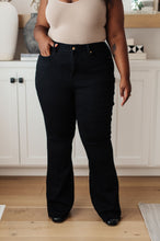 Load image into Gallery viewer, Etta High Rise Control Top Flare Jeans in Black