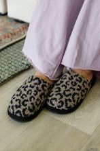 Load image into Gallery viewer, Fuzziest Feet Animal Print Slippers In Mocha