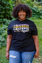 Load image into Gallery viewer, Grateful Heart Graphic T-Shirt In Black