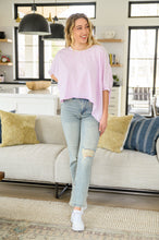 Load image into Gallery viewer, Hold Me Close Short Sleeve Top in Lavender