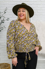 Load image into Gallery viewer, Honey Honey Floral Smocked Blouse in Black