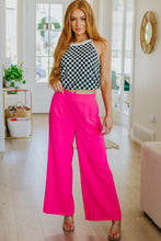 Load image into Gallery viewer, I Love These High Rise Wide Leg Pants in Hot Pink